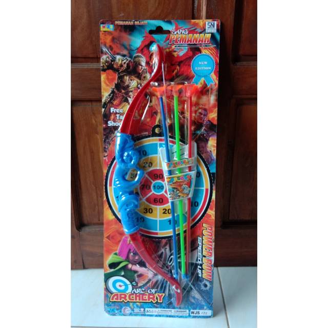 Mainan panah memanah / mainan sang pemanah WJS 132 arc of archery power bow speed up