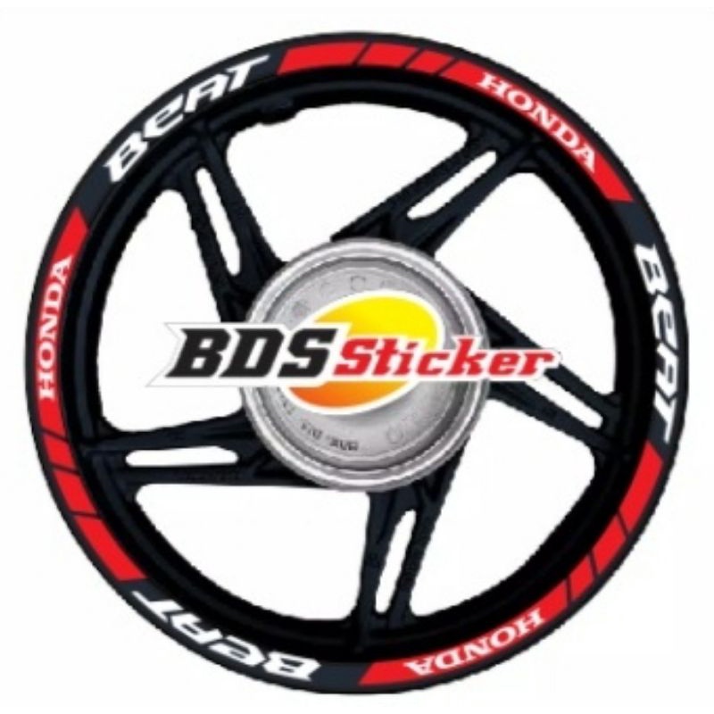 Lis Stiker velg beat sticker pelek 1set