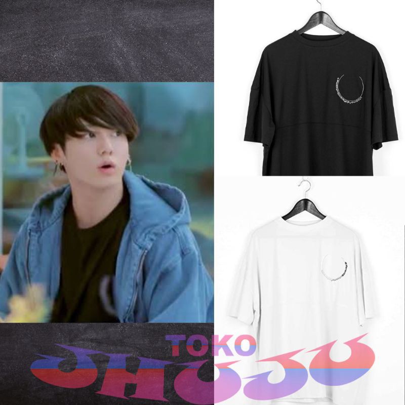 Baju Kaos T Shirt BTS jungkook Different but same circle