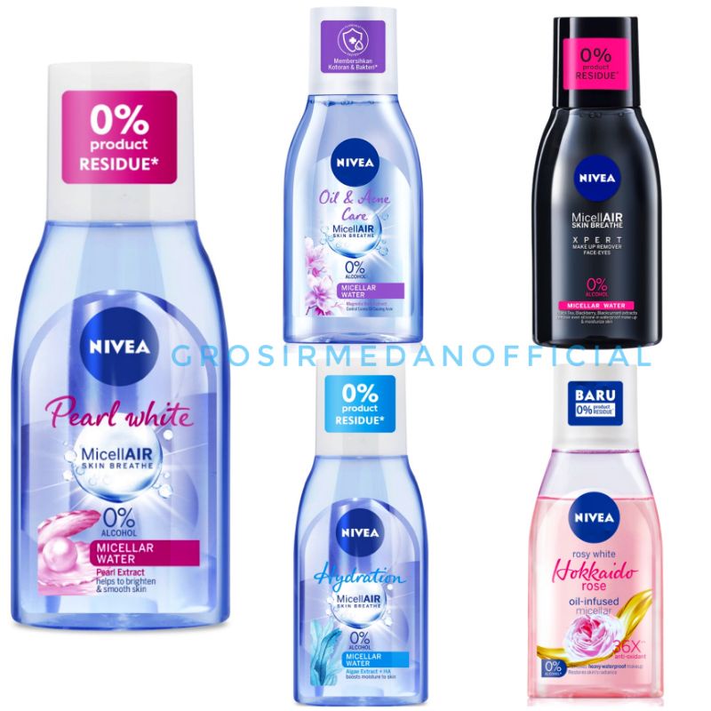 NIVEA MICELLAR WATER - MICELLAIR SKIN - PEMBERSIH MAKE UP TANPA DIBILAS