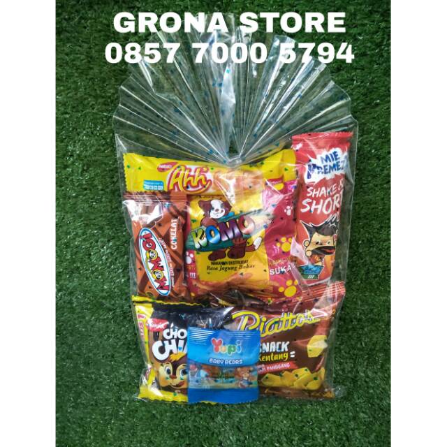 

Paket snack Ulang tahun / Goodie bag ultah / Bingkisan snack ultah