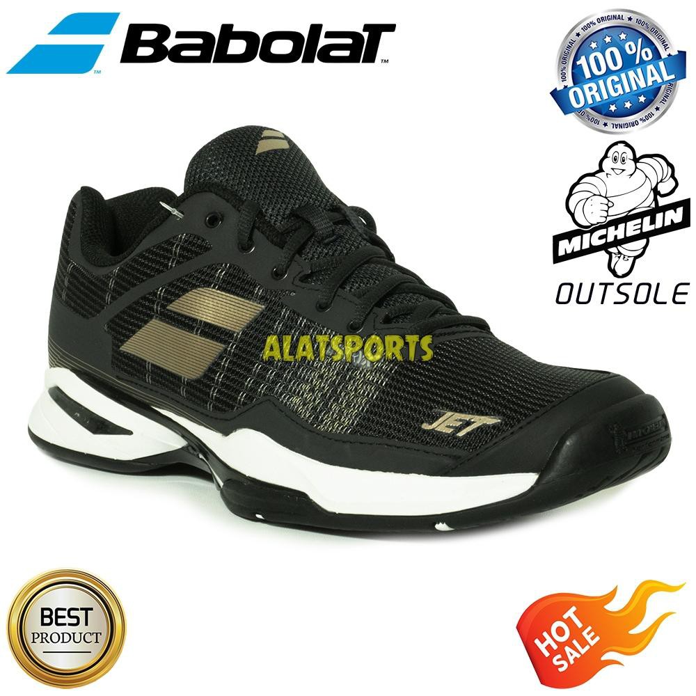 Babolat Jet Mach I AC 162786 - Black Sepatu Tenis Pria Original