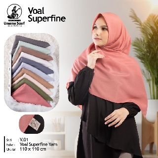  Jilbab  segiempat polos VOAL SUPERFINE by Umama Scarf jual 