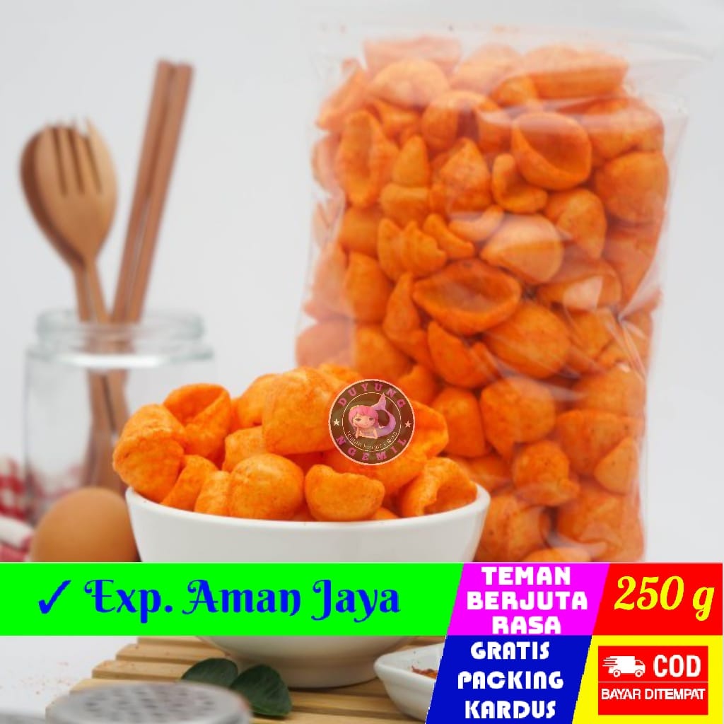 

Kerupuk Keong XTRA PEDAS 250g / Kerupuk Rambo SUPER PEDAS | Duyung Ngemil - makanan ringan Jajanan sehat snack kiloan jajanan jadul camilan termurah cemilan murah