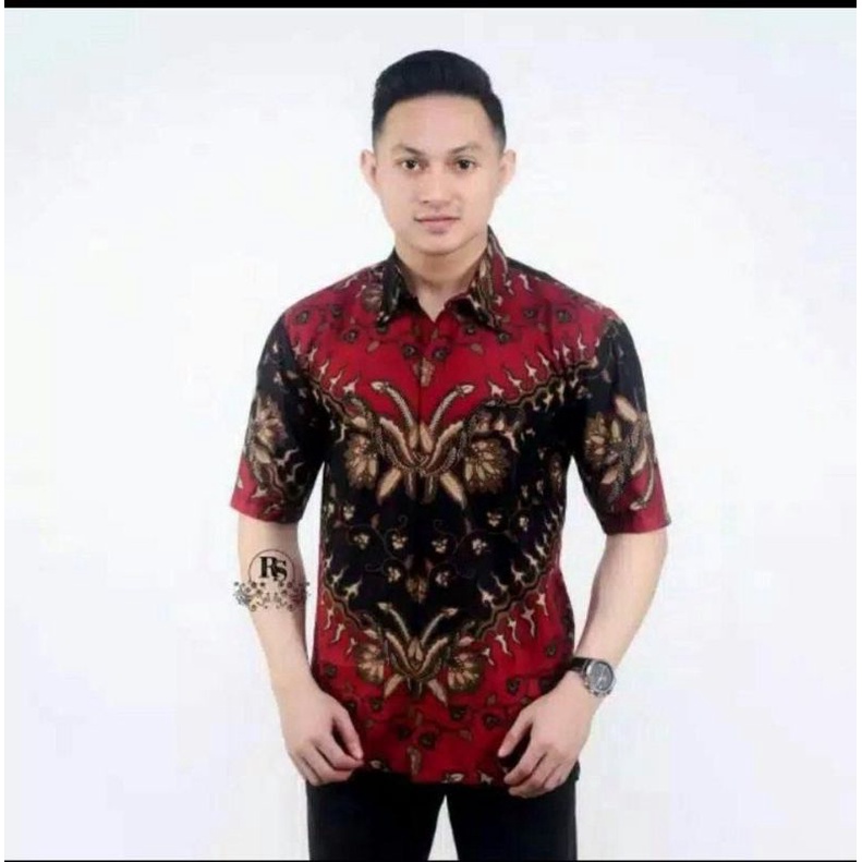 Kemeja Batik Pria Lengan Panjang dan Lengan Pendek Baju Batik Pria size M L XL XXL Jumbo Big Size