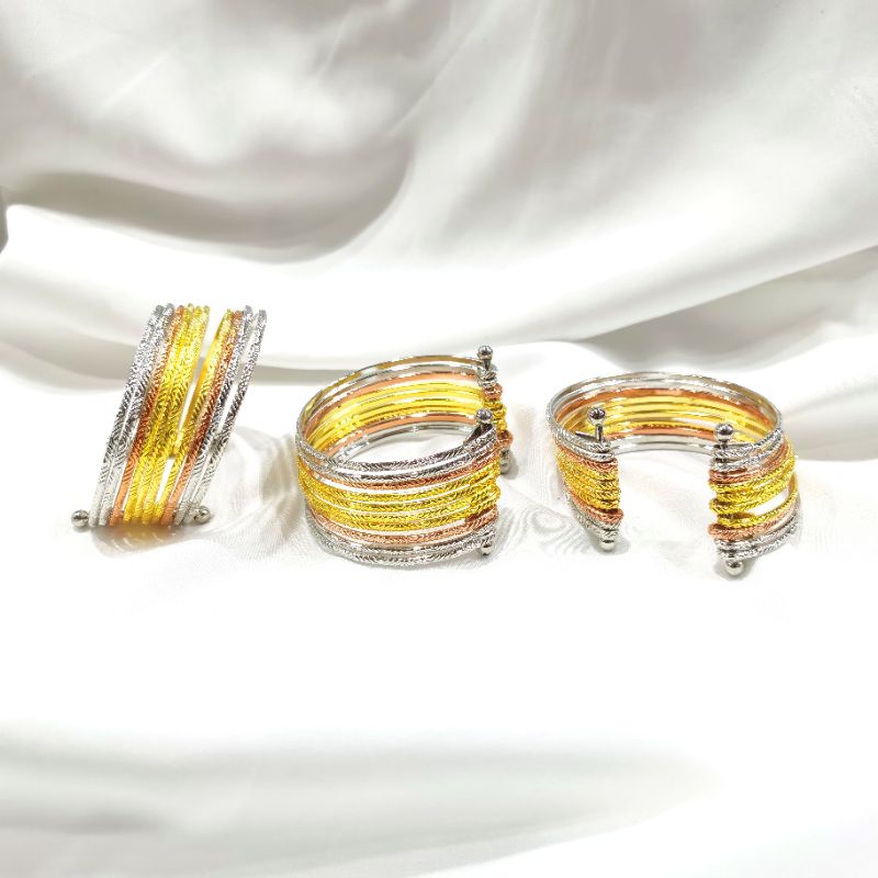 Gelang Keroncong Rhodium Wanita Elastis