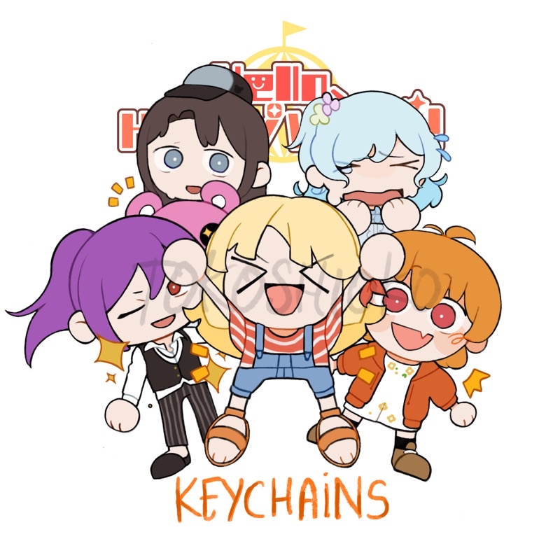[STOK TERAKHIR] Keychain/Gantungan kunci BanG Dream Hello Happy World Tsurumaki Kokoro, Kitagawa Hag