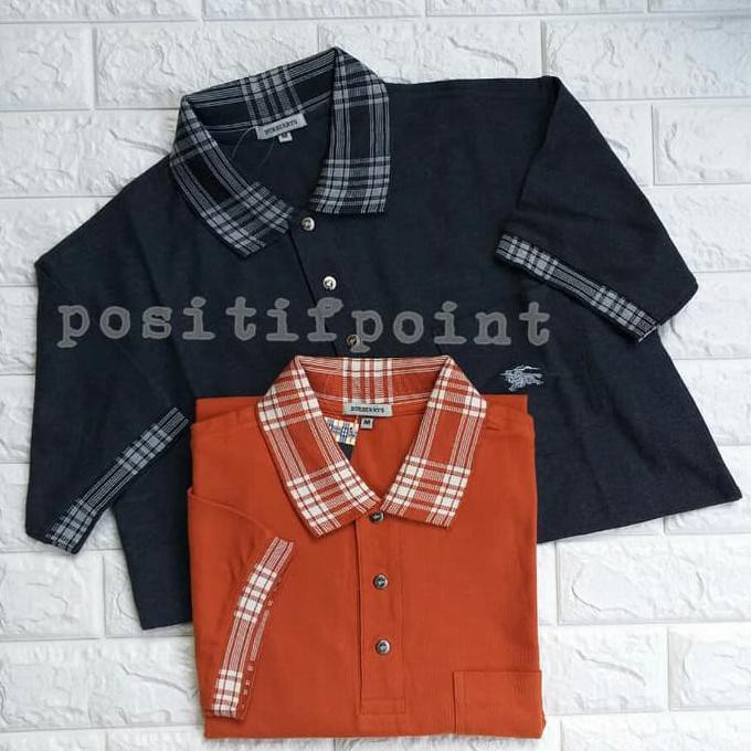 Burberry Kaos Polo Premium Promo!! + Free Cover Bag .Aruansy.Olshop