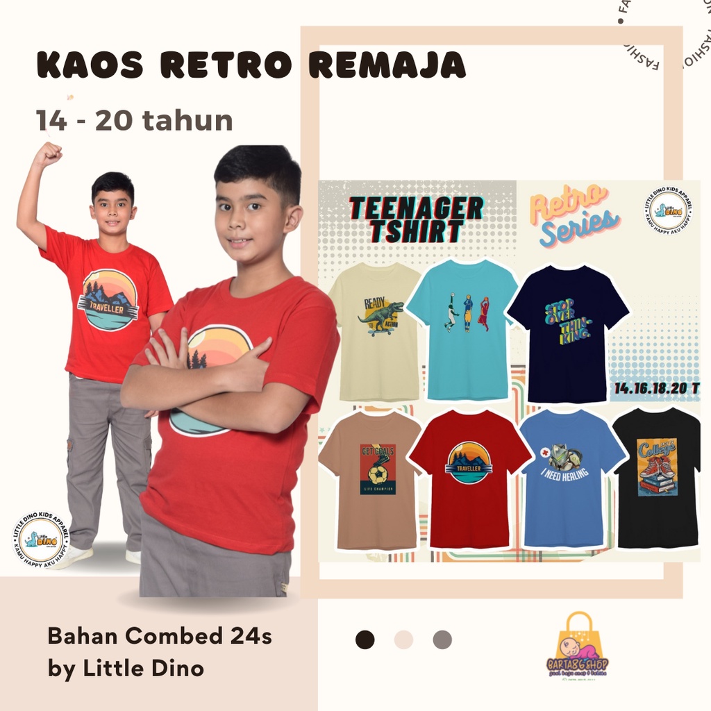 Kaos Anak Laki-Laki Remaja 14-20 tahun