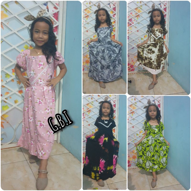 Daster Sekdress Batik Reanda BALI   Anak 6-8th