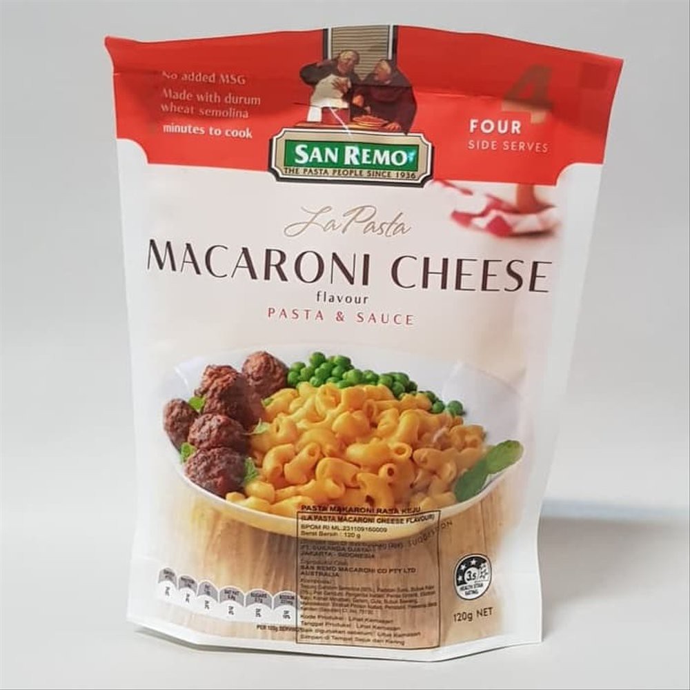 

SAN REMO La Pasta Macaroni Cheese 120gr