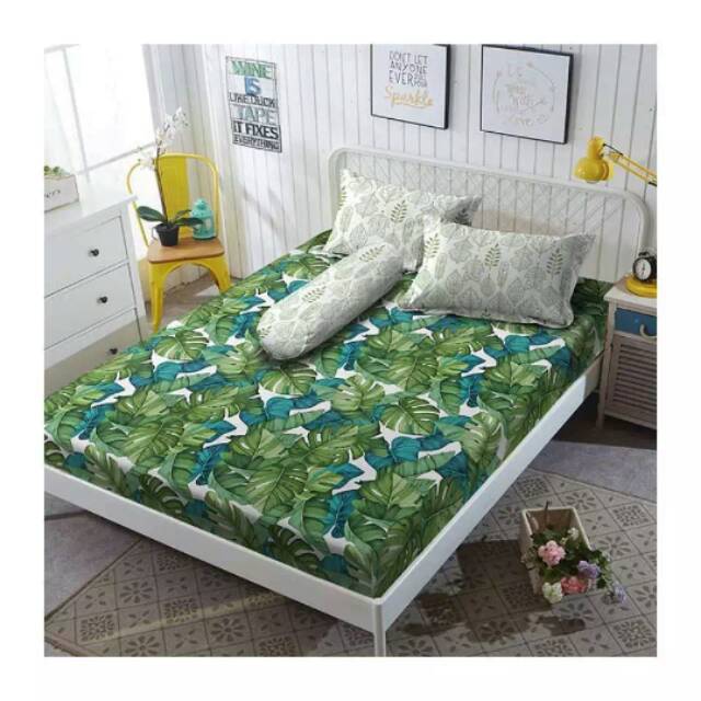 Kintakun Sprei Set Motif Green Forest 100x200 Cm