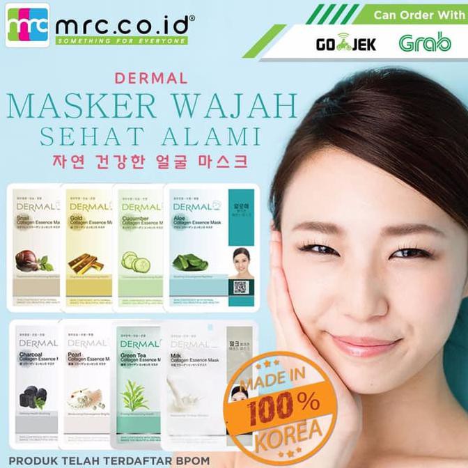 Masker Kecantikan Wajah DERMAL Collagen Mask Import Korea BPOM