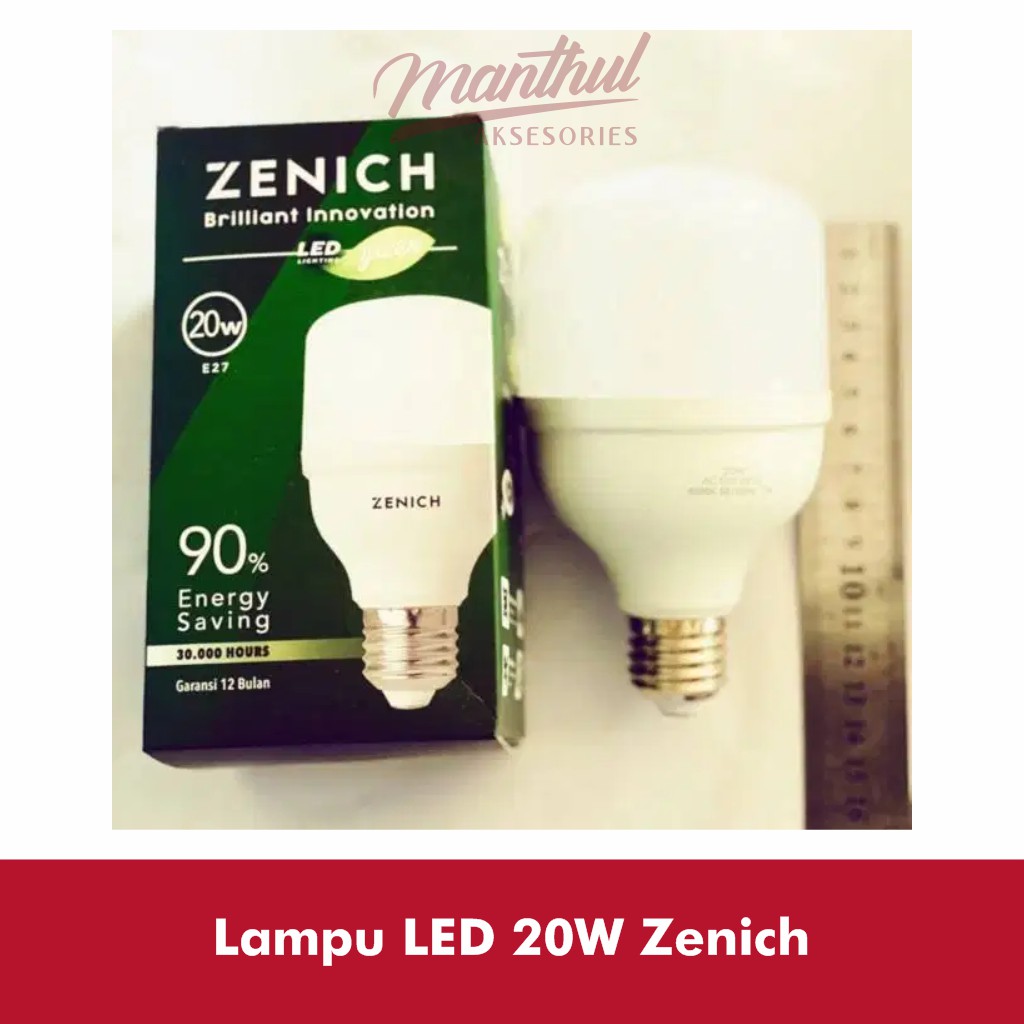 Lampu LED 20W / 20watt Zenich White Terang