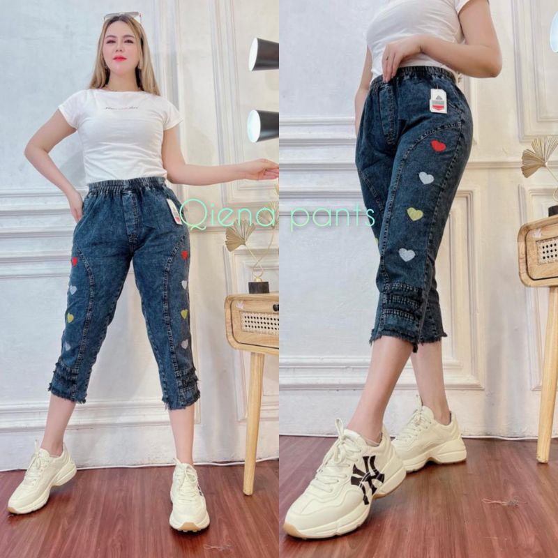 Celana jeans wanita Qiena pants Celana jeans 7/9 MRR FASHION