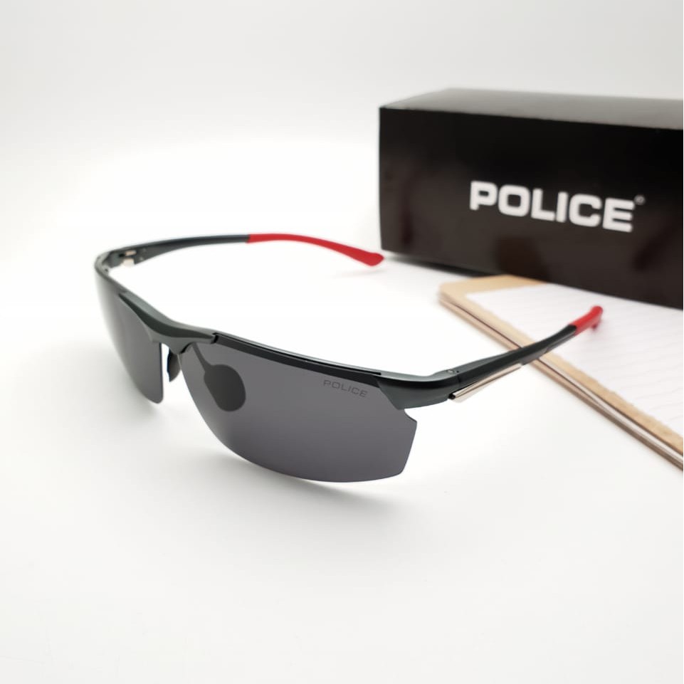 Sunglass  Kacamata Sepeda Pria - Police Magnesium A1926 Lensa Anti Radiasi Termurah