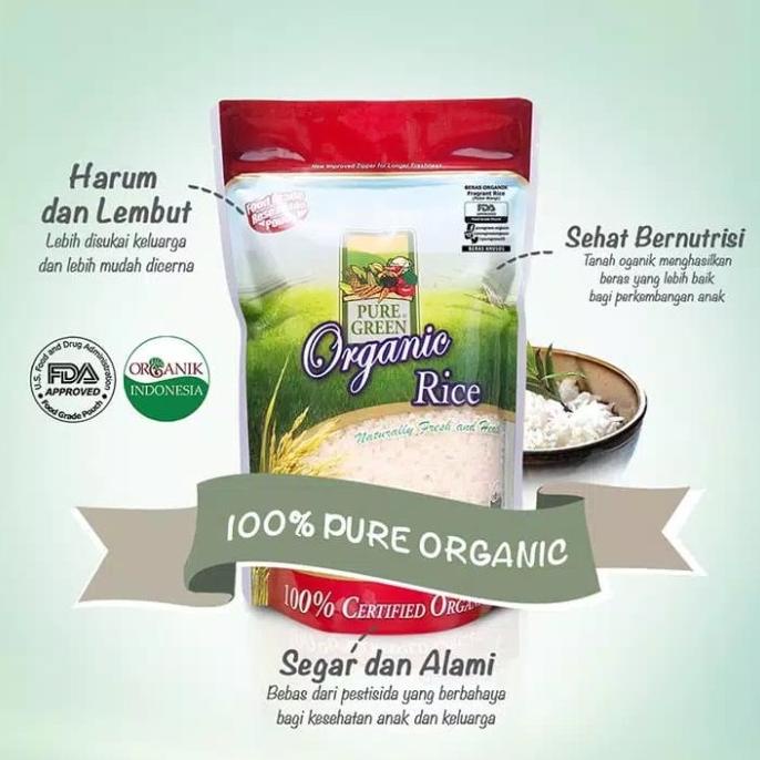 

PUREGREEN ORGANIC RICE BERAS ORGANIK MULTI ETHNIC 4,5 KG
