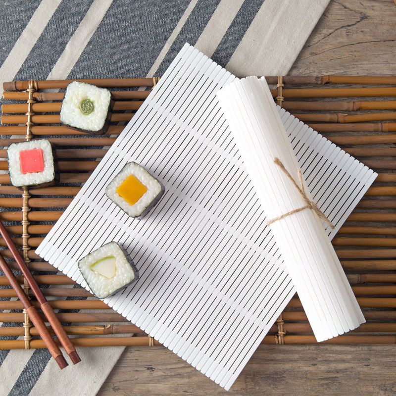 tikar sushi makisu bamboo bambu roller roll alas cetakan nasi bento Sushi Maker Sushi Roller