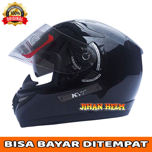 HELM KYT  HELM KYT FULL FACE K2 RIDER BLACK TERLARIS