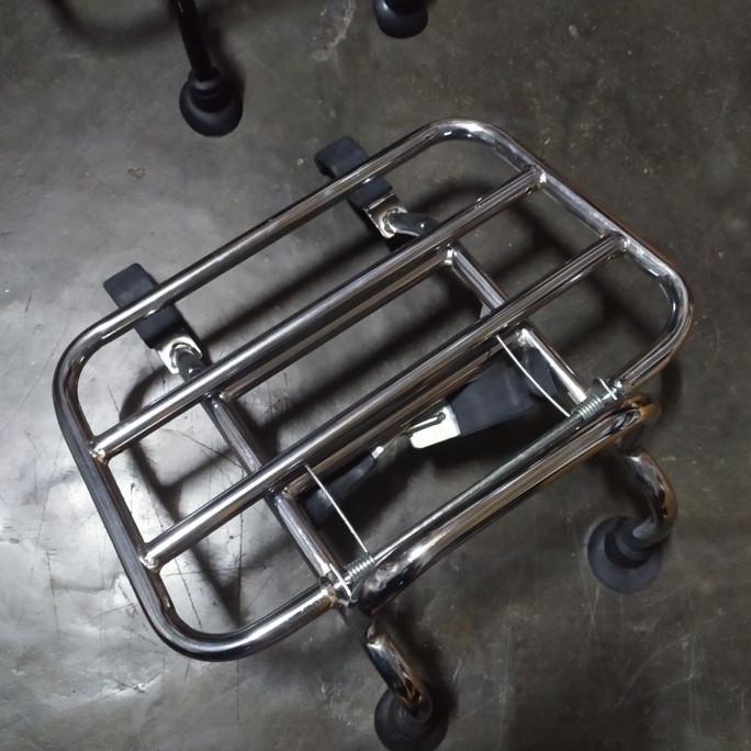 Produk Terbaik] Front Rack / Rak Depan Vespa px, excel, exclusive strada chrome