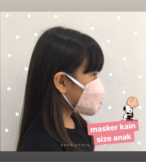 MASKER KAIN MOTIF 4PLY (kode S) - ANAK