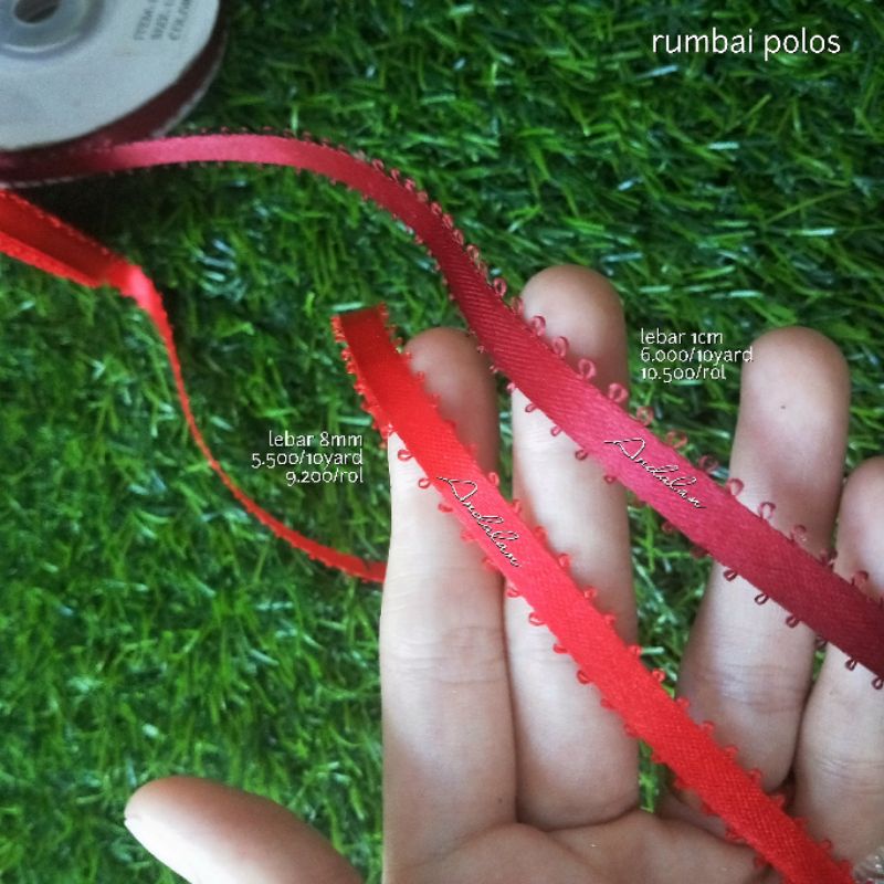 

Pita rumbai polos hiasan rambut dekorasi bando per yard