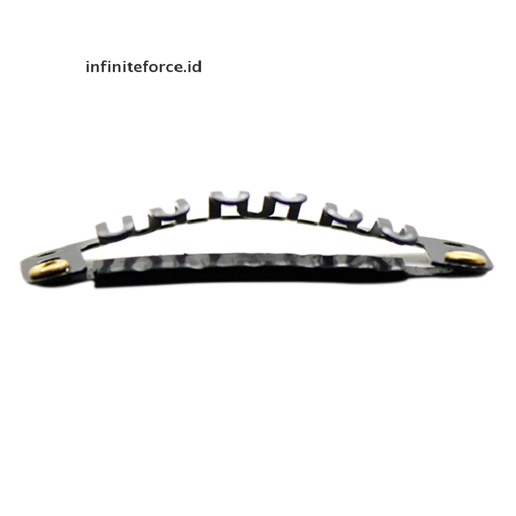 (Infiniteforce.Id) 50pcs Klip Extension Rambut Bentuk U 28mm Bahan Metal Warna Hitam