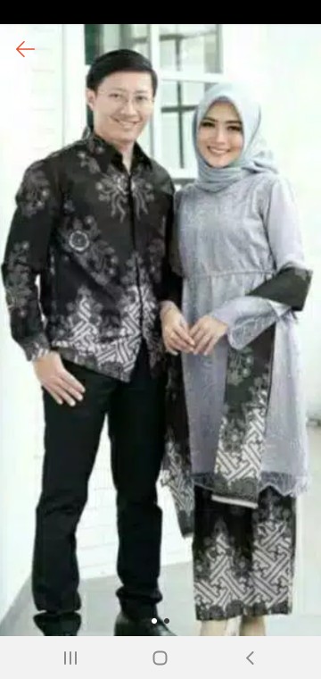 Ready 2 Warna !!! Solo Batik Couple Bruklat Tille Azzura Selendang Couple Akita