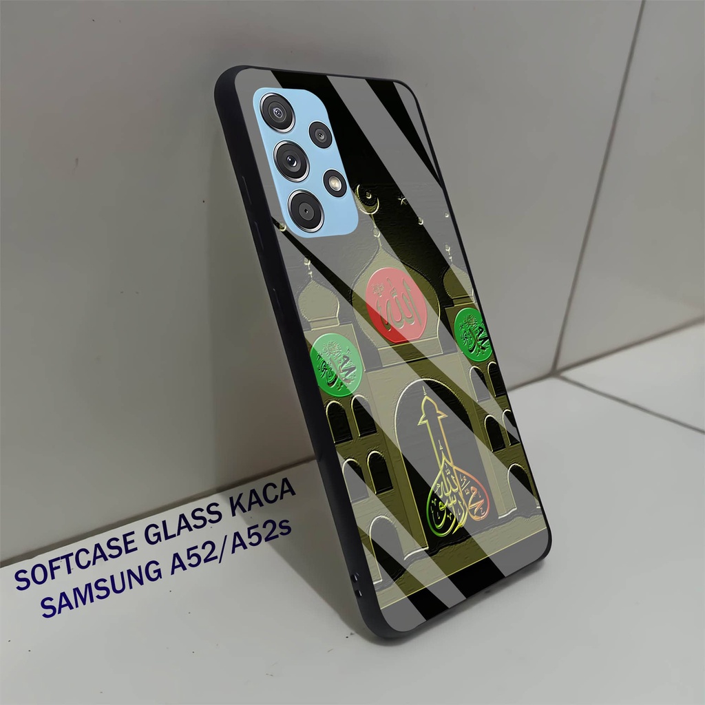 Softcase Glass Kaca SAMSUNG A52- Case Hp Pelindung Handphone SAMSUNG A52s [ A29]