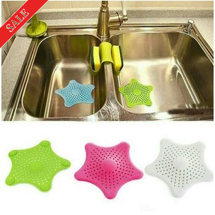 Saringan Wastafel  Silikon Bentuk Bintang Sink Filter  Saringan Bak Tempat Cuci Piring Sink Filter Silicone