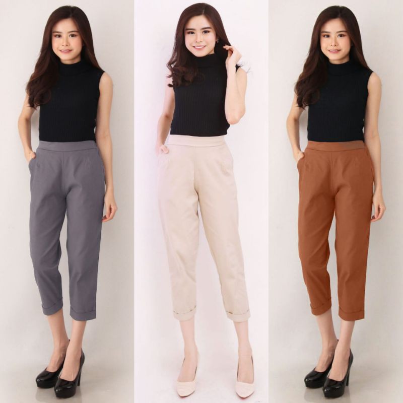 CHARIS pant / Celana katun stretch 7/8