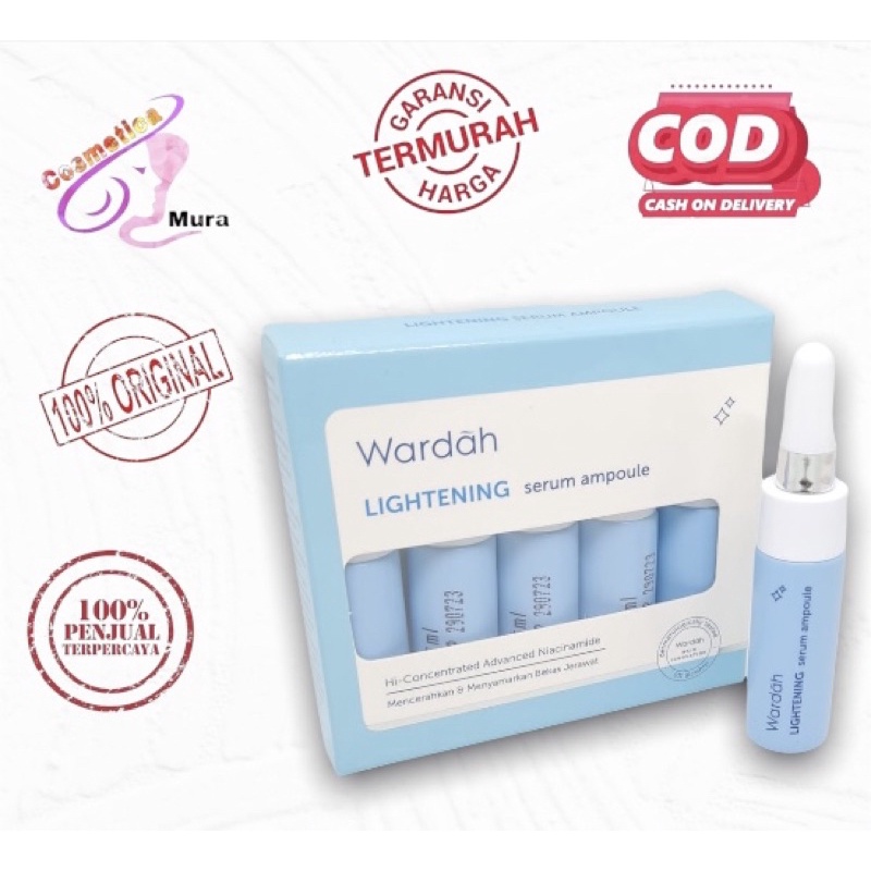 [ harga perbox ] wardah lightening serum 5 x 5