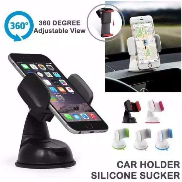 Holder Hp Mobil Silicone Sucker Dudukan Handphone Car Phone Stand Hold Universal Aksesoris Dashboard