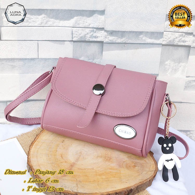 Luna Aura Tas Selempang Wanita Mini Korea Fashion Slot Nekkel 2548 Tas Murah Tas ootd