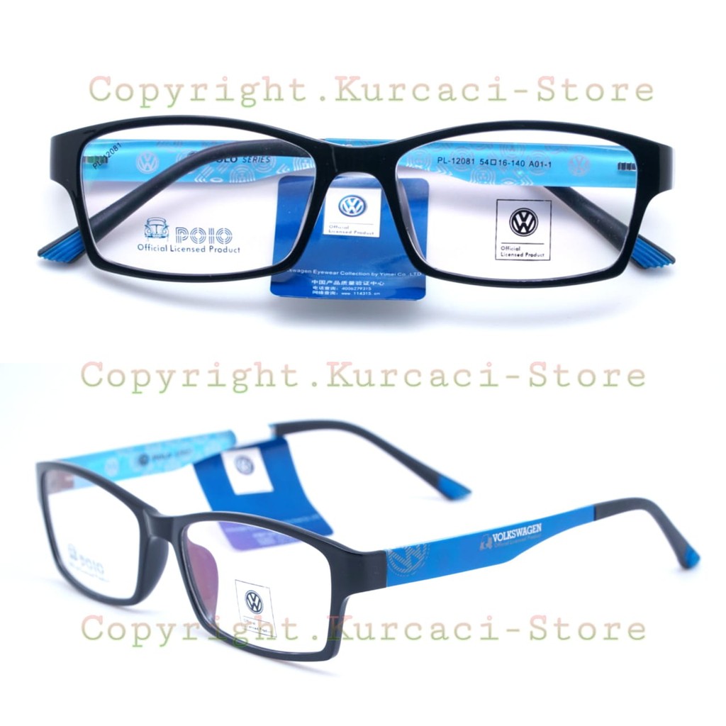 OBRAL Kacamata Volkswagen original 12081 Pria Wanita Kotak Limited Stock, Kacamata Branded