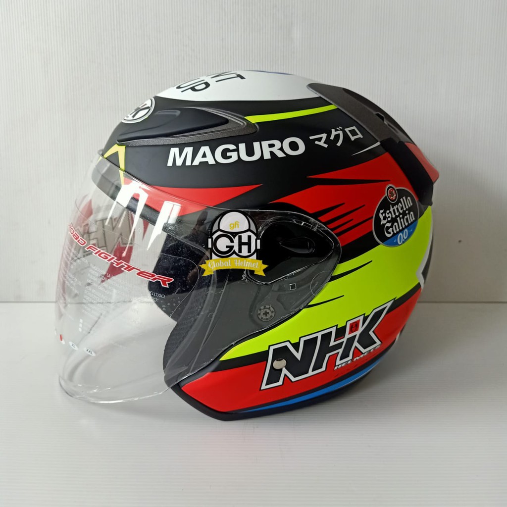 HELM NHK HALF FACE R6 GP EDITION SERGIO BLACK DOFF