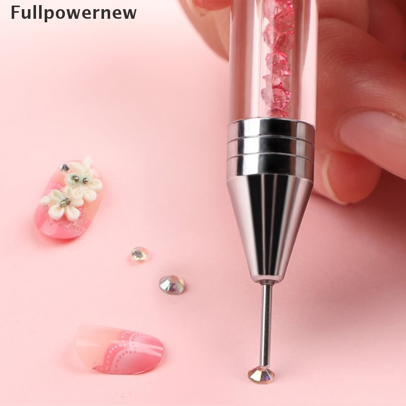 [FULL] Dotting Wax Pen Rhinestones Gem Picker Nail Art Stud Dotter DIY Point Drill Tool