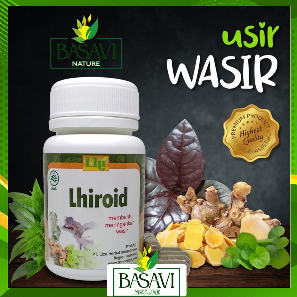 BPOM HALAL Obat Herbal Wasir Ambeien Ambeyen Daun Ungu Dr.Liza LHIROID