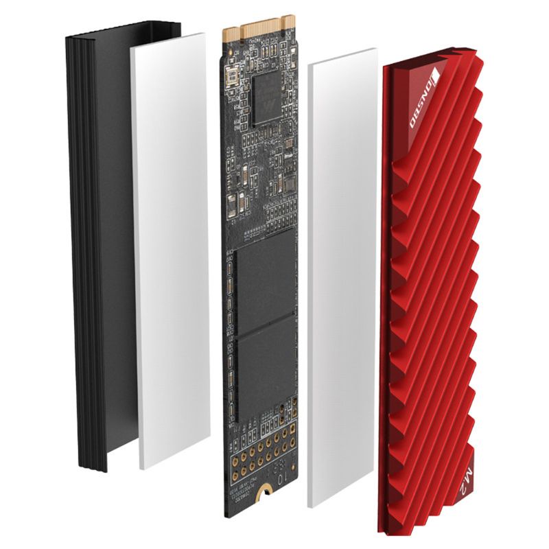 Vivi M2-3 M.2 2280 Ssd Hard Disk Heatsink Bahan Aluminum Dengan Bantalan Termal Untuk Sistem Pendingin Komputer Pc