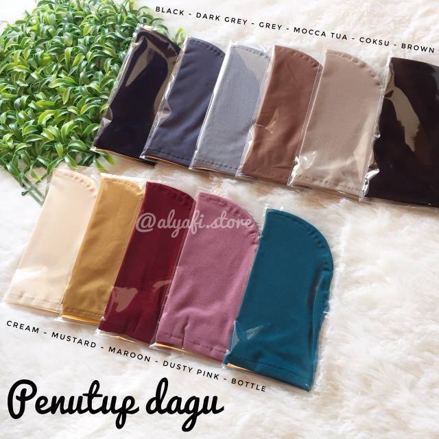 Penutup Dagu Hijab | Pelapik Dagu 3in1 bisa buat masker