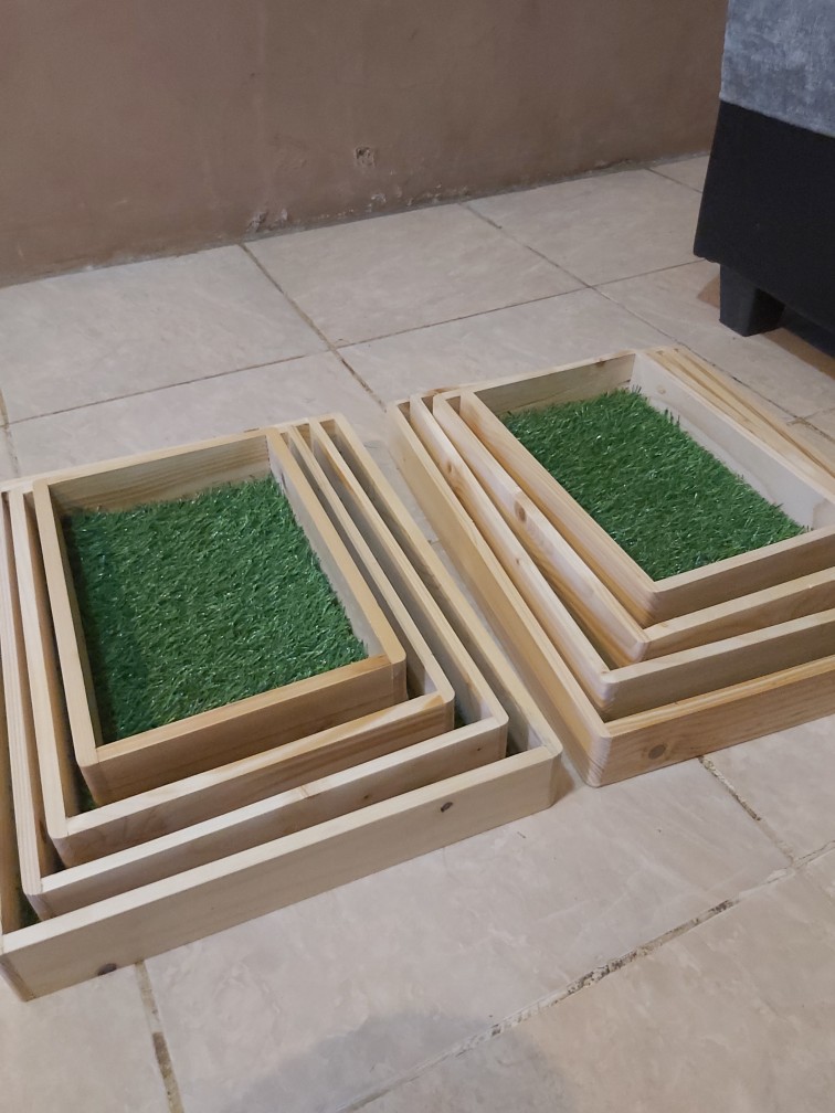 Kayu Jati Belanda Kotak Seserahan Hantaran Isi 4 Mika Warna Natural