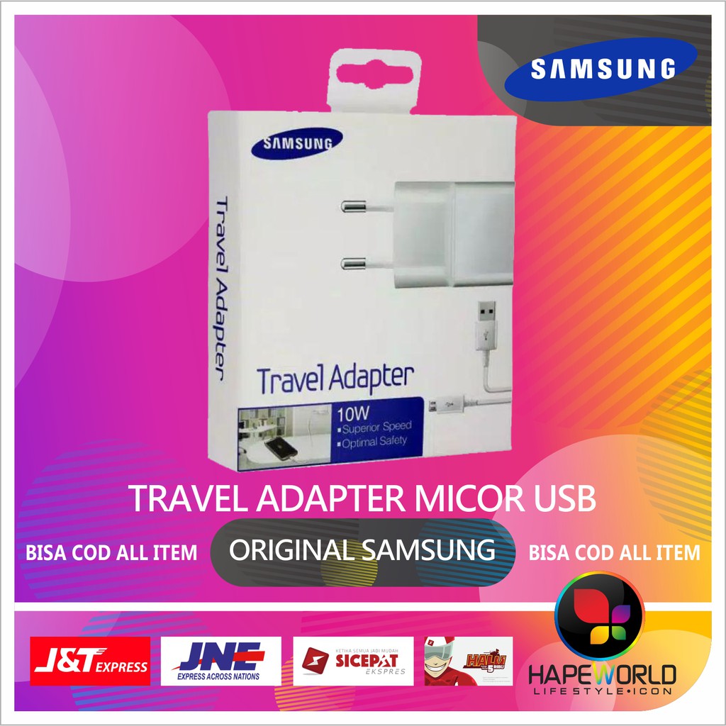 TRAVEL ADAPTER / CHARGER HP TYPE MICRO USB SAMSUNG ORIGINAL