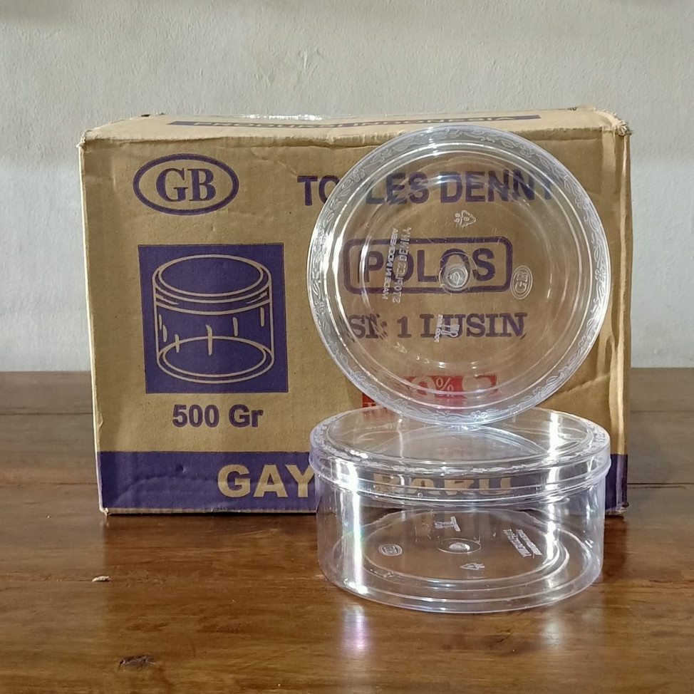 Toples Kue Kering Plastik Denny/Lingkaran - 500 gr