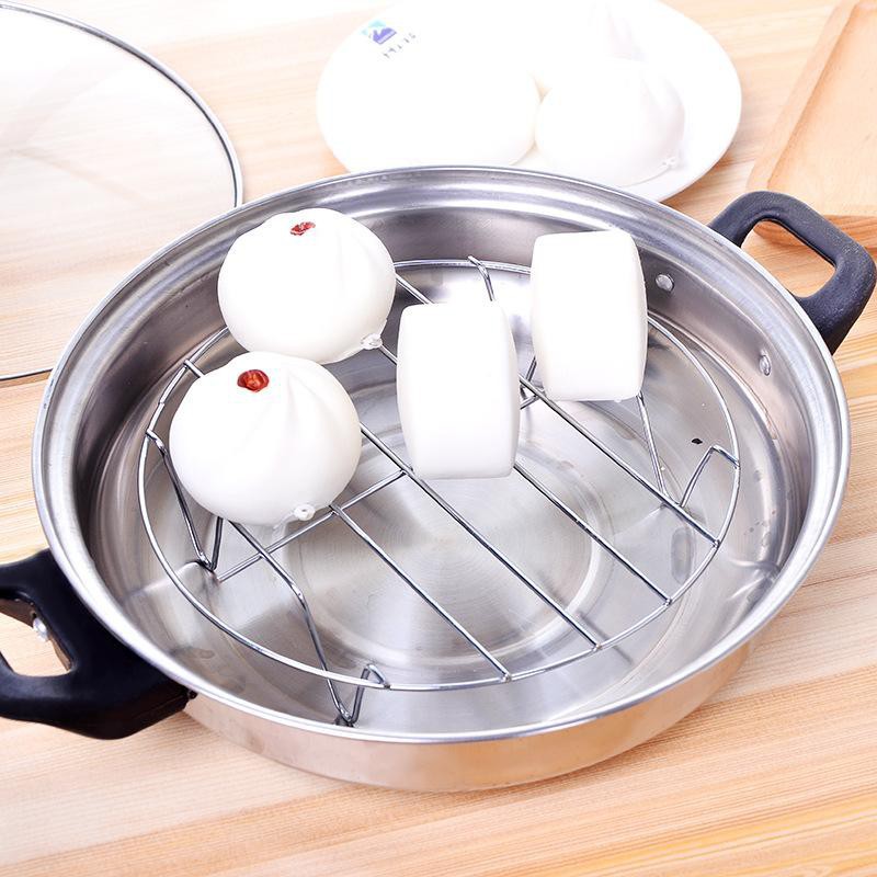 HOVELSHOP Tatakan Panci Kukusan Steamer 4 Kaki Stainless Steel Anti Karat