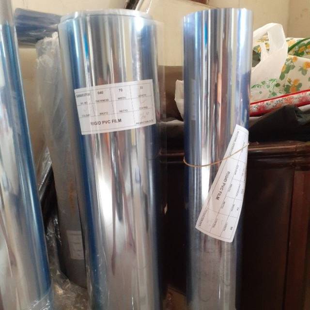 Mika kaku/Rigid pvc film 0.40mm lebar 70cm