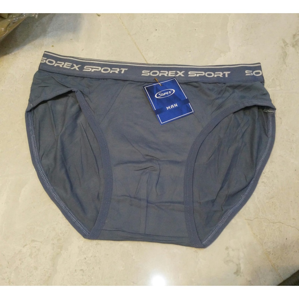 {1biji} Cd Pria Sorex M 3903 Sport Katun Segitga |tc