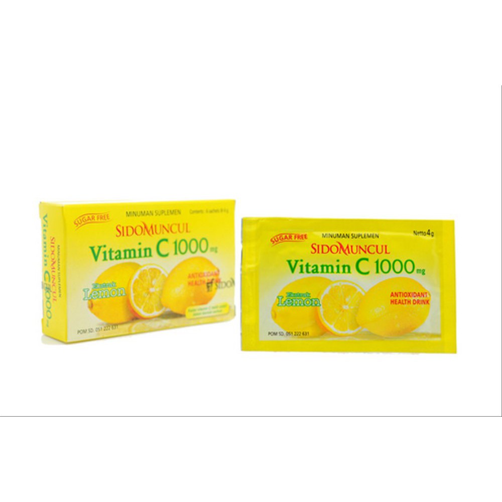 SIDOMUNCUL Vitamin C 1000 Mg rasa Lemon