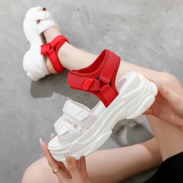 SANDAL WANITA REPLIKA FILA SANTAI LUCU MODEL IMPORT KOREA