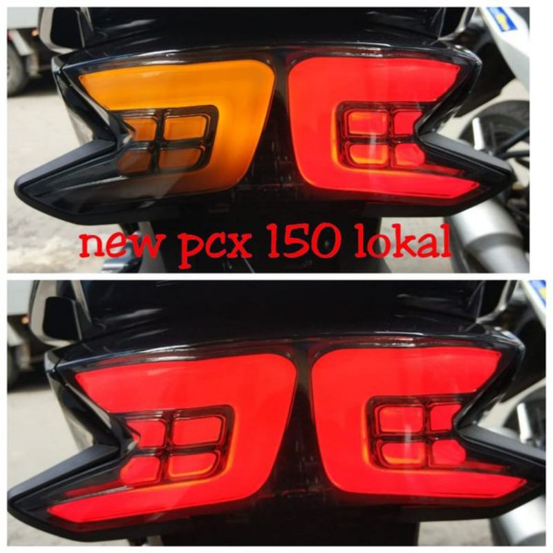 lampu stoplamp belakang jpa Honda PCX 150 new lokal full merah ori jpa pnp