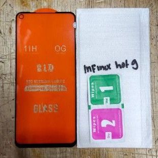 INFINIX HOT 9 / HOT9 tempered glass full dan biasa bening kaca gorila glass MANTUL